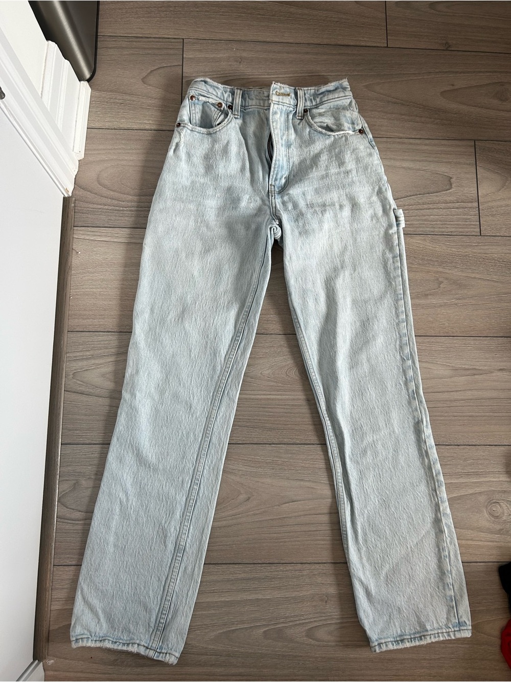 Abercrombie & Fitch Light Wash Denim Jeans - Pale Blue